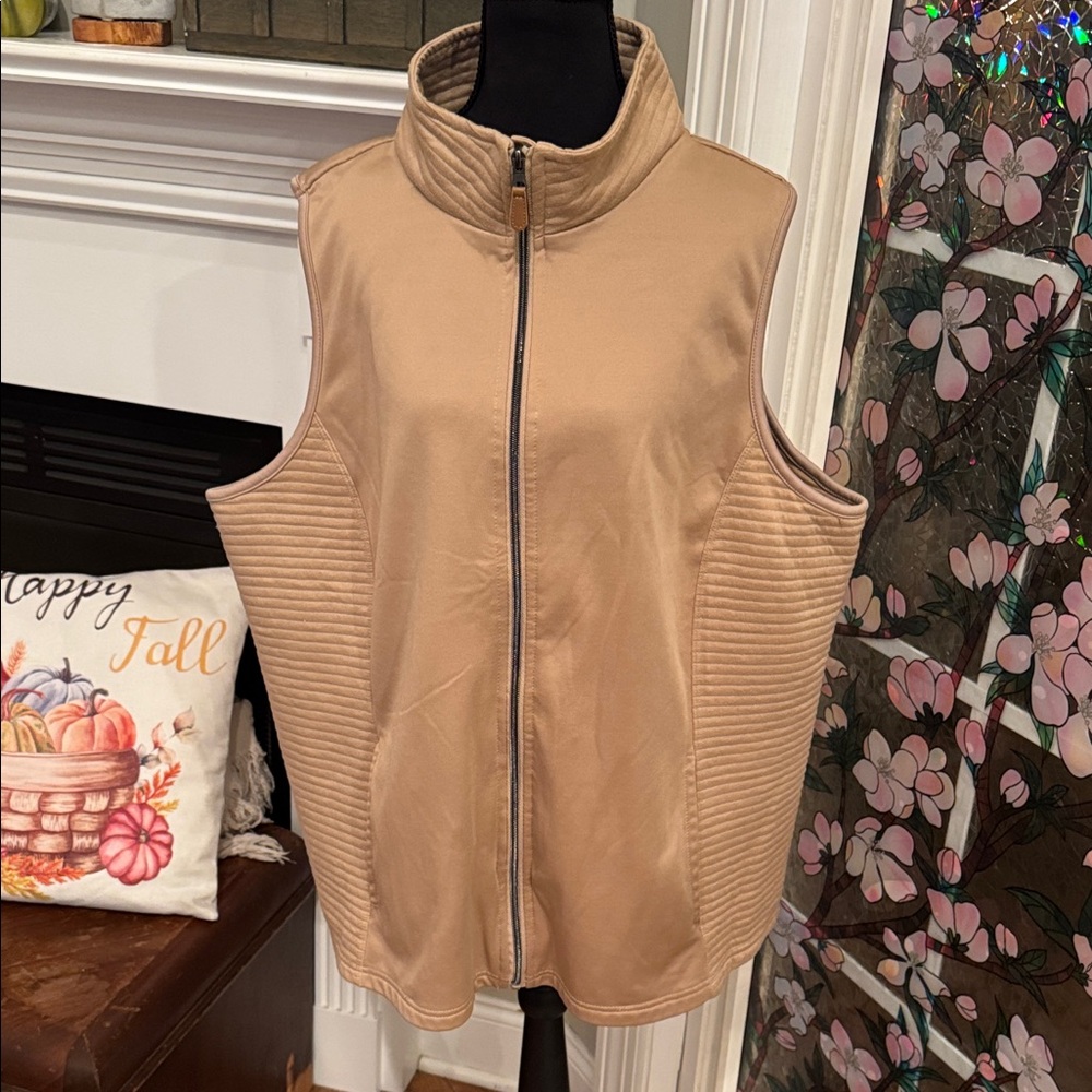 The Sweatshirt Project Tan Vest - Size 3X NWOT